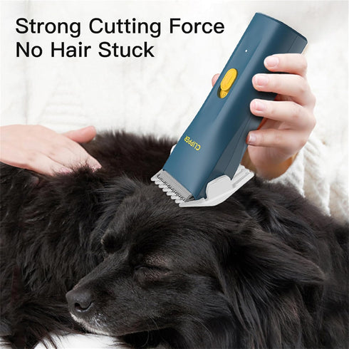 Prowerful Home Professional Dog Grooming Kit Clipper, Low Noise USB Rechargeable, Gifts for Dog and Cat, Green, TS006