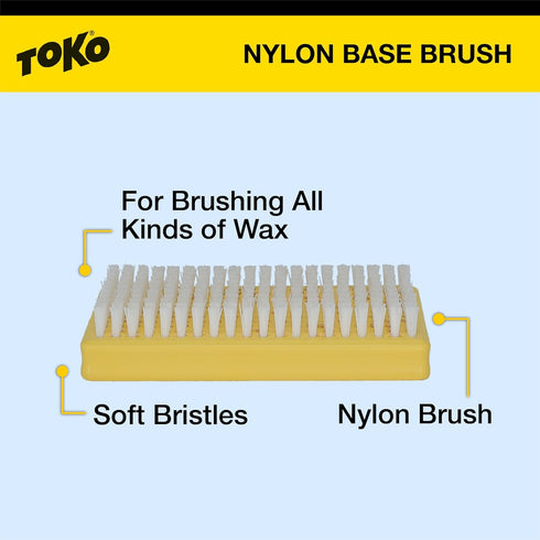 TOKO 12mm Nylon Waxing Brush for Ski and Snowboard