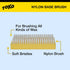 TOKO 12mm Nylon Waxing Brush for Ski and Snowboard