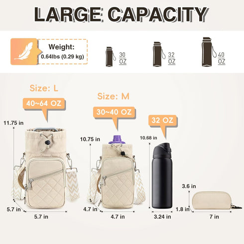 AGLOD Crossbody Water Bottle Holder - Perfect for Outdoor Activities