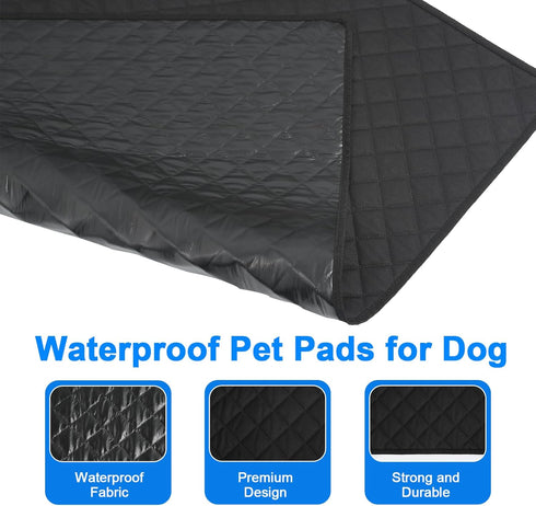 DOPLUSDO 34"x36" Washable Pee Pads for Dogs Reusable Puppy Pad Pet Training Pads, Waterproof Mat Non-Slip, Dog Pee Pad