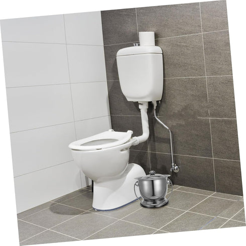 YOSADIER Capacity Portable Adult Potty Stainless Steel Pee Bucket Lid Home Chamber Pot for Seniors and Pregnant Women