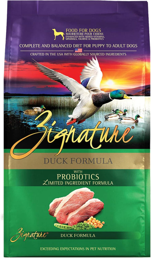 Zignature Duck Limited Ingredient Formula Dry Dog Food, 4lb