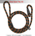 Coolrunner Durable Dog Slip Rope, 5 FT Training Leash - Strong Adjustable Pet Slipknot for Small Medium Dogs (10-80 lb,