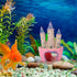 Heart Castle Statue, Aquarium Castle Fish Hidden Cave Ornament for Reptile Decor and Accessories