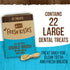 Merrick Fresh Kisses Natural Dental Chews, Toothbrush Shape Treat for Large Dogs, Infused With Real Mint, 16 ct. Box.