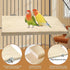 11.8 7.8 Inches 2 kathson x Large Bird Perch, PCS Natural Wooden Parrot Stand Platform, Parakeet Rectangle Stand Perch