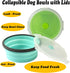 Large Collapsible Dog Bowls, 2 Pack, 40 OZ Travel Bowls with Lids for Large Dogs, Lightweight, Leak Proof