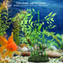 Aquarium Bamboo Plant, Artificial Green Leaf Plant for Fish Tank Landscape Decor (Bluestone Bamboo)