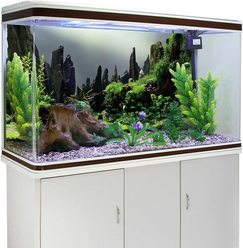 AWERT 48x24 inches Stone Column Aquarium Background, River Bed & Lake Fish Tank Background