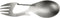 Kershaw Ration Multi Tool Spork, Stainless Steel Spoon, Fork, Carabiner, Bottle Opener, Regular and XL Sizes