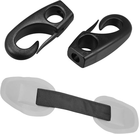 X AUTOHAUX 6pcs D Ring Patch, 8cm PVC Stainless Steel Round Shape Pad Set for Inflatable Boat Kayak Canoe Deck