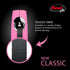 FLEXI New Classic 16 ft Retractable Dog Leash (Tape), Ergonomic, Durable, Tangle-Free for Medium Dogs, Pink