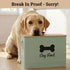 15 lb (50 100 lbs Dog Food Container Airtight Cup) Capacity with Metal Scoop - Cute Airtight Dog Food Storage Container