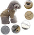 Warm Dog Hooded Trench Coat, Windproof Parka Jacket for Cold Weather (XXL, Khaki)
