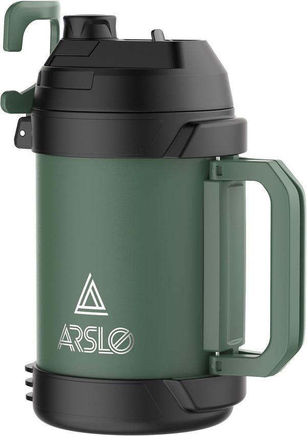 Sports Water Jug - Gallon Water Bottle - Large Insulated Stainless Steel