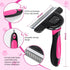 MIU COLOR Long Hair Pet Grooming Brush - Deshedding Tool for Medium and Large Dogs & Cats, Pink