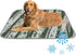 Generic Dog Cooling Blanket Ice Silk Cooling Mat for Bed Minimalist Striped Print