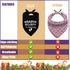 Lcekterur (2 Pack) Pregnancy Announcement Dog Bandana Baby Security in Training Printed Bandanas Baby Announcement Dog