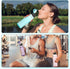 Uiifan 20 Pieces Clear Plastic Water Bottles, 17 oz Leakproof Flip Top for Gym Camping Hiking
