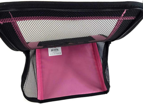 Tote for Lifelike Stuffed Interactive Pet Dogs and Cats, Pink, Nylon and Mesh Toy Carrier