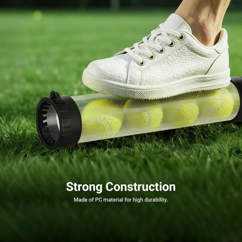 NEEWER Ball Retriever Tube Hopper for Tennis Balls & Pickleballs, Detachable Section No Bending Pickup Picker Upper