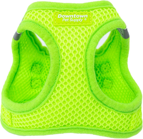 Downtown Pet Supply Step in Dog Harness for Small Dogs, No Pull, Atomic Yellow, Adjustable with Padded Mesh