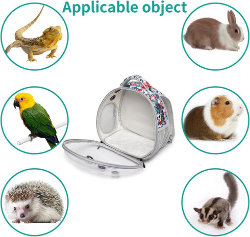 Backpack Portable Travel pet Carrier Hamster Bag Guinea Pig Bird Small Dog cat Turtle Carrier Rabbit Cage Squirrel