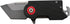 Smith & Wesson Benji Folding Keychain Knife, 2.5in High Carbon S.S. with 1.75in Modified Tanto Blade, Black