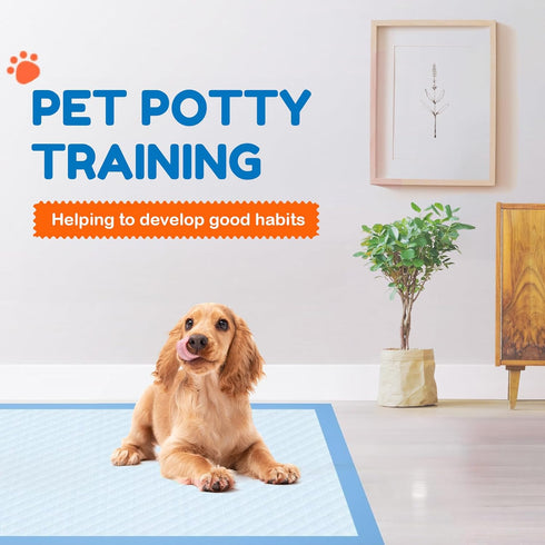 Dog Pee Pads 22"x23", Super Absorbent Leak-Proof Disposable Puppy Training Pads (90 Count) for Dogs
