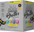 Tiki Cat Born Carnivore Broths Variety Pack, Meaty Bites, Hydration and Flavor Supplement, 1.3 oz. Pouch (Pack of 12)