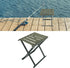 gernie 600 lbs, Folding Stool, Portable Heavy Duty Camping Stool, Hold up to Outdoor Portable Chair, Compact Folding