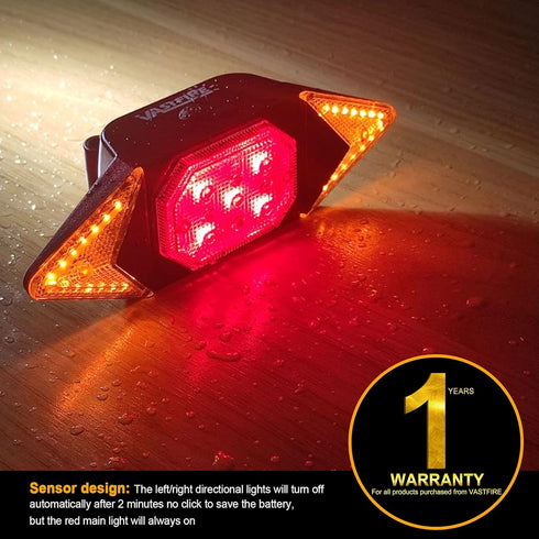 Rechargeable Rear Bike Lights, Waterproof Bike Turn Signals for Night Riding, 2024 Bike Accessories