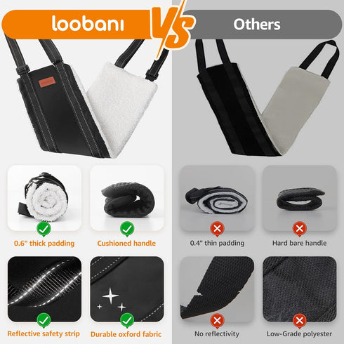 LOOBANI Portable Dog Sling for Back Legs - Hip Support Harness for Canine Aid and Rehabilitation