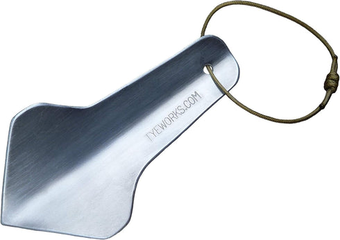 Tye Works Aluminum Backcountry Backpacking Trowel, 32g, Silver, Pointed