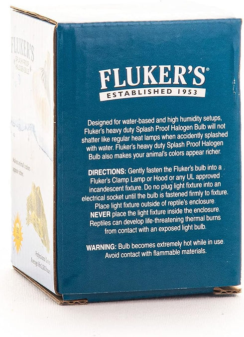 Fluker's Heavy Duty Splash Proof Halogen Bulb, 50 Watt
