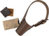 Hide & Drink Leather Dog Muzzle Guard, Secure Prevents Biting Chewing for Pitbull German Shepherd & Any Breeds