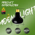 OMAYKEY 75W Infrared Heat Lamp Bulb, Moonlight Light Glass Heating Lamps for Reptiles, 2 Pack