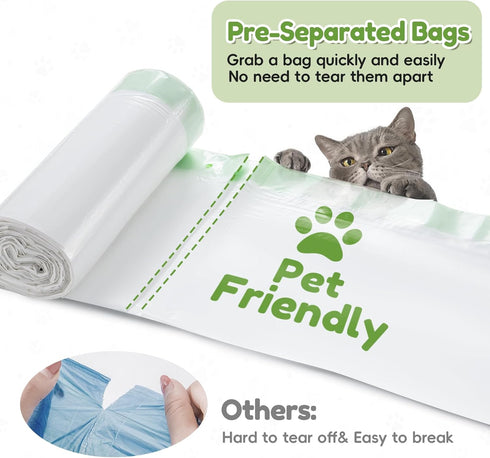 120 Pack 21.7" 11.8" Cat Litter Box Liners for PET KIT Pura MAX & X, Extra Thick Heavy Duty Drawstring Self-Cleaning