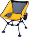iClimb Ultralight Compact Folding Beach Chair - Anti-Sinking Large Feet and Back Support Webbing (Yellow - Square Frame)