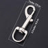 Hanlongyu 12 Pcs Swivel Snap Hooks, Metal Heavy Duty Dog Leash Clasp, Stainless Steel Multipurpose Keychain Clip