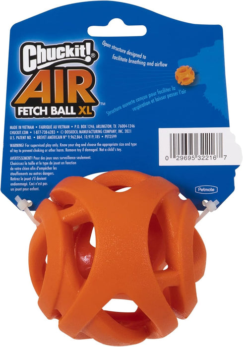 Chuckit Air Fetch Ball Dog Toy, Extra Large 3.5 Inch Diameter for Dogs Over 100 lbs