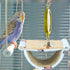 Bird Tent Bed for Cage, Hanging Hammock Snuggle Hut Perch for Parakeet, Budgies, Cockatiels, Conures