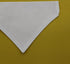 2 Pack Blank Dog Collar Bandana, White Cotton for Small Pets