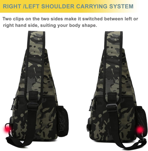 Novemkada 1000D Backpack Daypack Pack Tactical Shoulder Bag - Molle Military Outdoor Chest (Black)