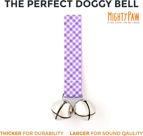 2.0 Housetraining Mighty Paw Tinkle Bell - Door Jingle Bells Dogs - Stylish Fabric with Premium Quality - Potty