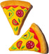 2 Pack Pizza Dog Toy with Squeaker, Plush Pizza Toys for Small, Medium, and Large Dogs (2 Slices)
