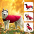Fleece Dog Coat Pet Jacket, Reflective for Cold Weather for Extra Large to Small Pets (Red, S)