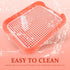 Mikikit Dog Potty Tray Toilet, Pet Toilet Training Potty Tray Portable Dog Litter Box Pad with Grid Puppy Trainer Pan