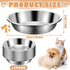 Cat Bowls,12Pcs Stainless Steel Cat Food Bowls,Replacement Whisker Fatigue Relief Cat Bowl,Shallow Cat Food Dish Bulk for Elevated Stand,Dishwasher Safe,for Small Dogs and Cats(5.5 Inch)